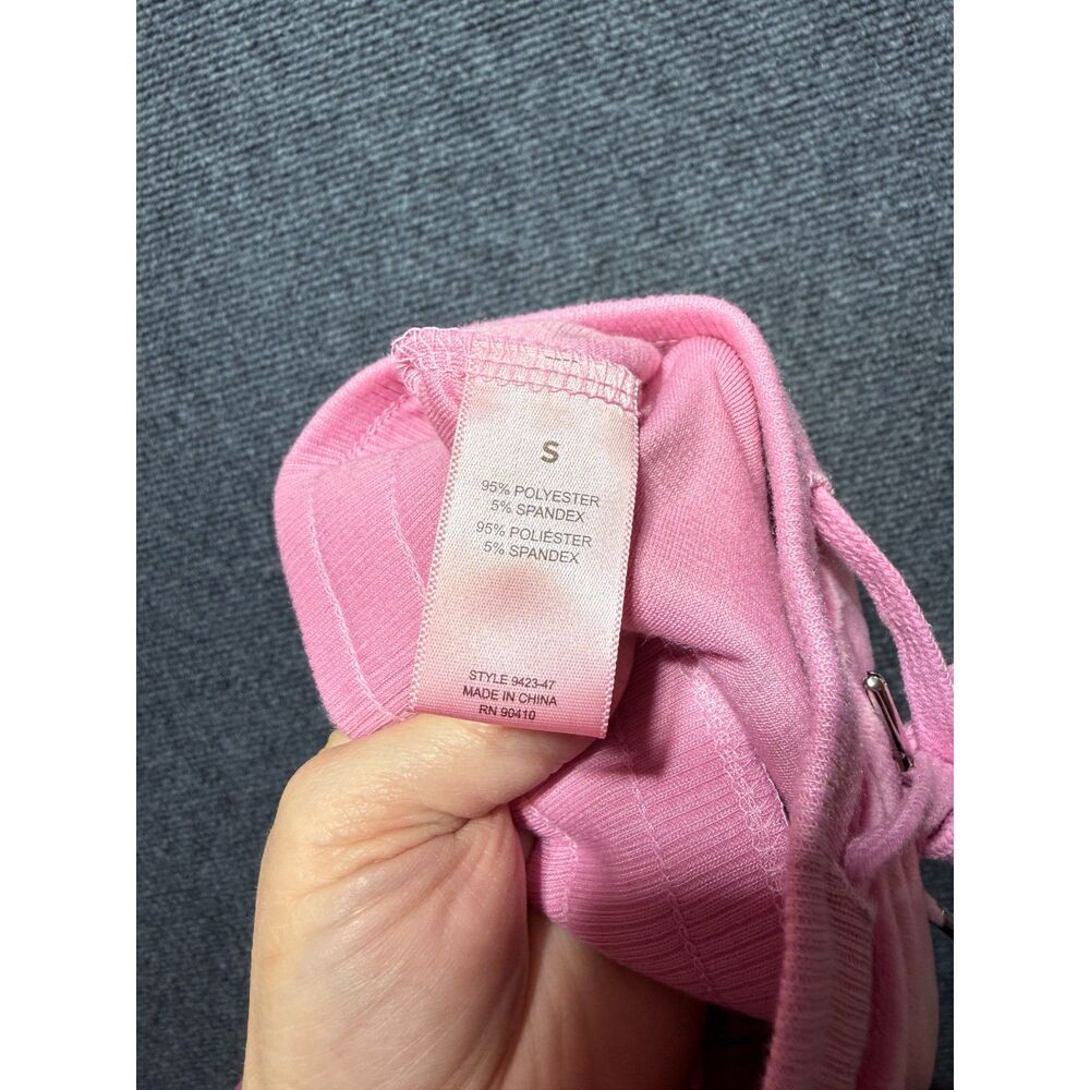 Juicy Couture NWT Pink Velour Pajama Pants Rhinestone Bling Logo Back Small - Picture 5 of 11